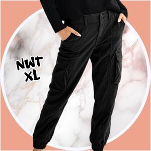 NWT Sz XL Cargo Utility Pants, 6 Pockets, Skinny Straight Leg